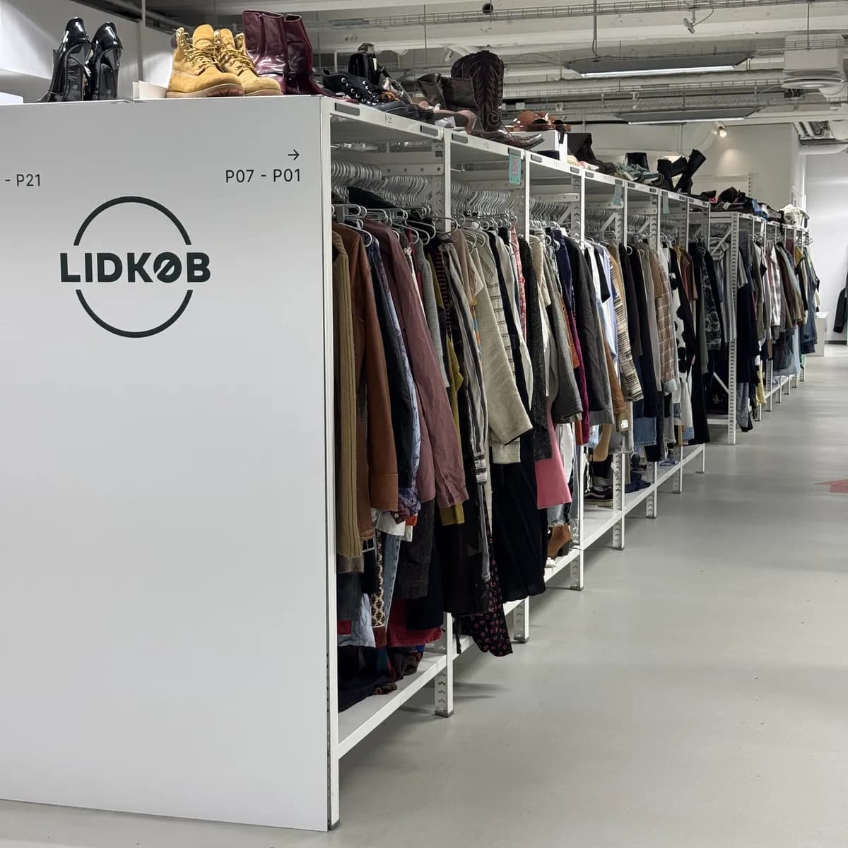 Children's section at Lidkøb Østerbro with kids' clothing and toys